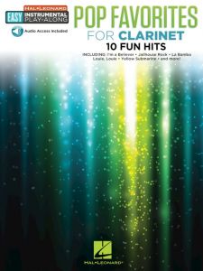 HAL LEONARD POP Favorites For Clarinet Easy Instrumental Play-along With Audio Access