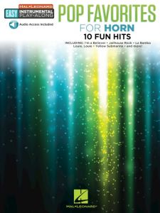 HAL LEONARD POP Favorites For Trombone Easy Instrumental Play-along With Audio Access
