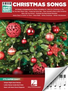 HAL LEONARD CHRISTMAS Songs Super Easy Songbook For Piano Solo