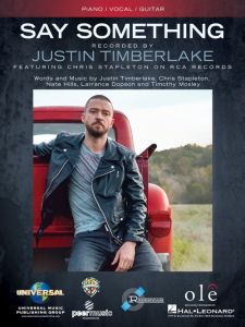 HAL LEONARD SAY Something Sheet Music By Justin Timberlake & Chris Stapleton For Pvg