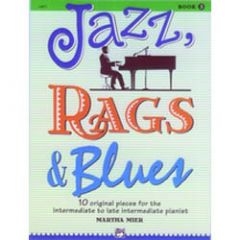 ALFRED JAZZ, Rags & Blues Book 3 By Martha Mier 10 Original Pieces For Int Pianist