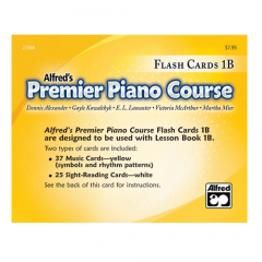 ALFRED PREMIER Piano Course Flash Cards 1b