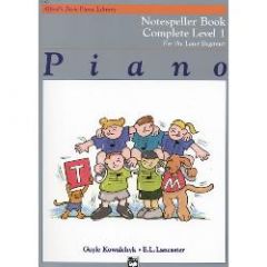 ALFRED ALFRED'S Basic Piano Library Piano Notespeller Book Complete Level 1