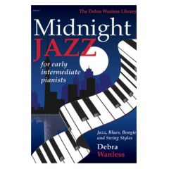 MONTGOMERY MUSIC INC MIDNIGHT Jazz For Early Intermediate Pianists By Deborah Wanless