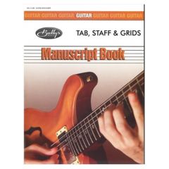 MAYFAIR GUITAR Manuscript Book (tab, Staff & Grids)