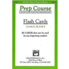 ALFRED ALFRED'S Basic Piano Prep Course - Flash Cards Levels C-f