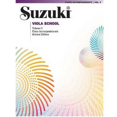 SUZUKI VIOLA School Volume 3 Piano Accompaniments International Edition