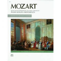 ALFRED MOZART Selected Intermediate Early Advanced Piano Sonata Movements