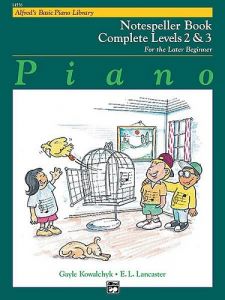 ALFRED ALFRED'S Basic Piano Library Piano Notespeller Book Complete Levels 2 & 3