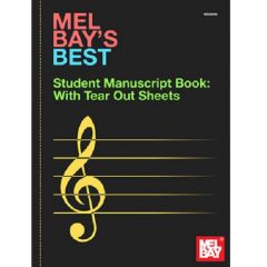 MEL BAY STUDENT Manuscript Book With Tear Out Sheets