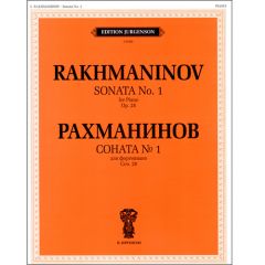 EDITION JURGENSON RACHMANINOFF Sonata No 1 For Piano Opus 28