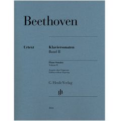 HENLE BEETHOVEN Piano Sonatas Volume 2 Without Fingering Urtext Edition
