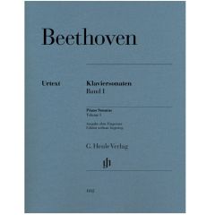 HENLE BEETHOVEN Piano Sonatas Volume 1 Without Fingering Urtext Edition