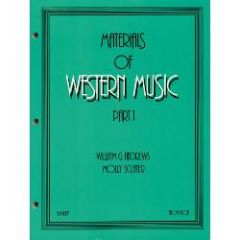 GORDON V. THOMPSON MATERIALS Of Western Music Part 1 By William Andrews & Molly Sclater