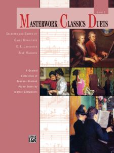 ALFRED MASTERWORK Classics Duets Level 2 A Graded Collection Of Teacher Student Duets