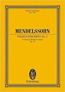 SCHOTT MENDELSSOHN Piano Concerto No.1 Op.25 In G Minor Study Score