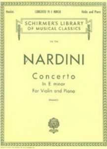G SCHIRMER NARDINI Concerto In E- For Violin & Piano Edited By Franko
