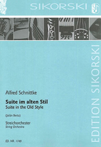 SIKORSKI SUITE In The Old Style For Piano Duet 1 Piano 4 Hands By Alfred Schnittke