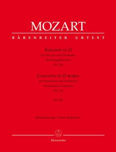 BARENREITER MOZART Concerto In D Major No.26 K.537 For Piano & Orchestra