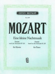 BREITKOPF & HARTEL MOZART Eine Kleine Nachtmusic (a Little Serenade) G Major K.525 For Piano