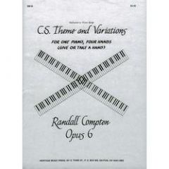 LORENZ RANDALL Compton C.s. Theme & Variations For One Piano Four Hands