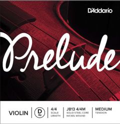 D'ADDARIO PRELUDE Single 4/4 Violin String - D-nickel - Medium Tension