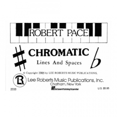LEE ROBERTS MUSIC ROBERT Pace Piano Flashcards Chromatic Lines & Spaces