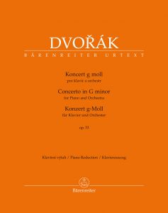 BARENREITER DVORAK Concerto In G Minor Op.33 B63 For Piano & Orchestra