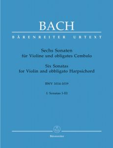 BARENREITER JS Bach Six Sonatas For Violin & Obbligato Harpsichord Bmv 1014-1016