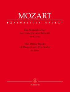 BARENREITER MOZART The Music Books Of Mozart & His Sister For Piano