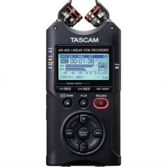 TASCAM DR-40X 4-ch Handheld Recorder W/2x Xlr Inputs, 2x Mic & Usb Audio Interface