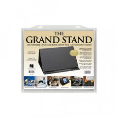HAL LEONARD THE Grand Stand Portable Music & Bookstand, Black