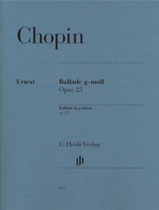 HENLE CHOPIN Ballade In G Minor Opus 23 For Piano