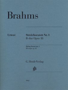 HENLE BRAHMS String Sextet No.1 B Flat Major Op.18 , Urtext Edition