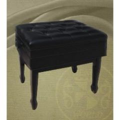 BENCHWORLD CONCERTO Pro 1g Pe Adjustable Artist Piano Bench Polished Ebony