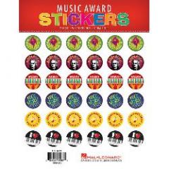 HAL LEONARD MUSIC Award Stickers 2 Sheets 96 Stickers