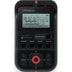 ROLAND R07BK Hi-res Field Recorder W/ Wireless Listening & Remote Control