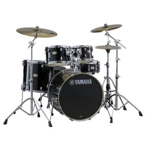 YAMAHA STAGE Custom Birch 5-pc Drum Set With Hardware, Raven Black